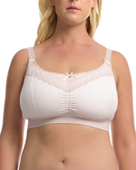 THE NURSING LOUNGE BRA: Delicate Blush