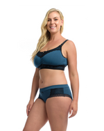 THE NURSING LOUNGE BRA: Midnight Blue - Full Embrace