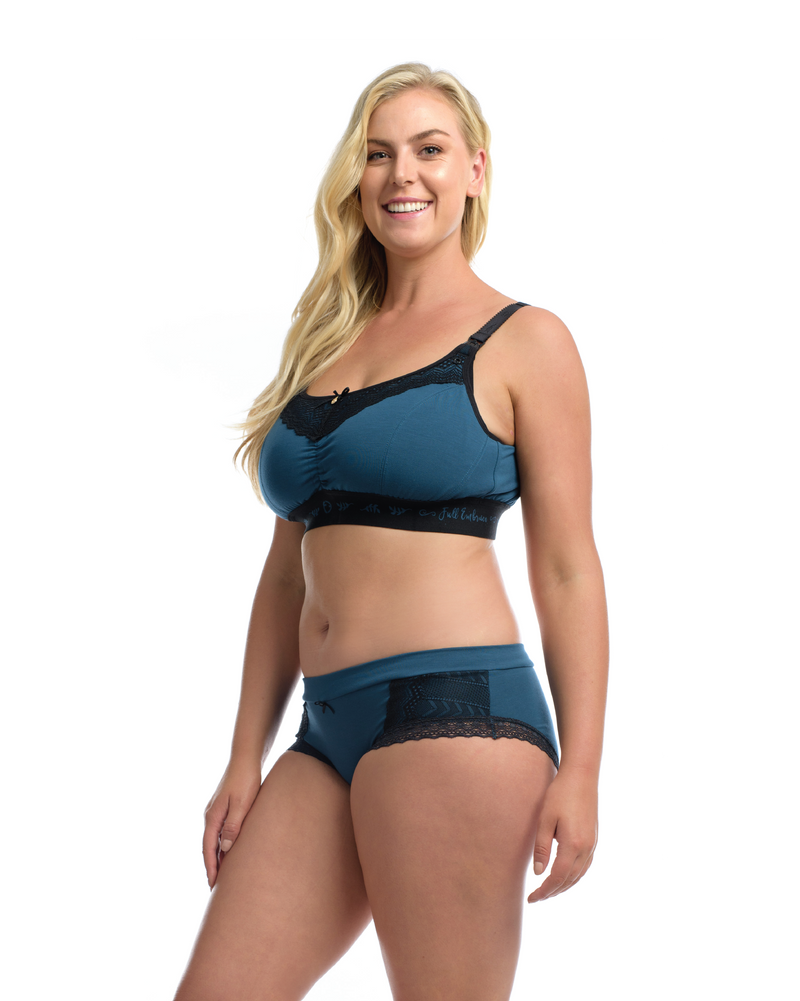 THE NURSING LOUNGE BRA: Midnight Blue - Full Embrace