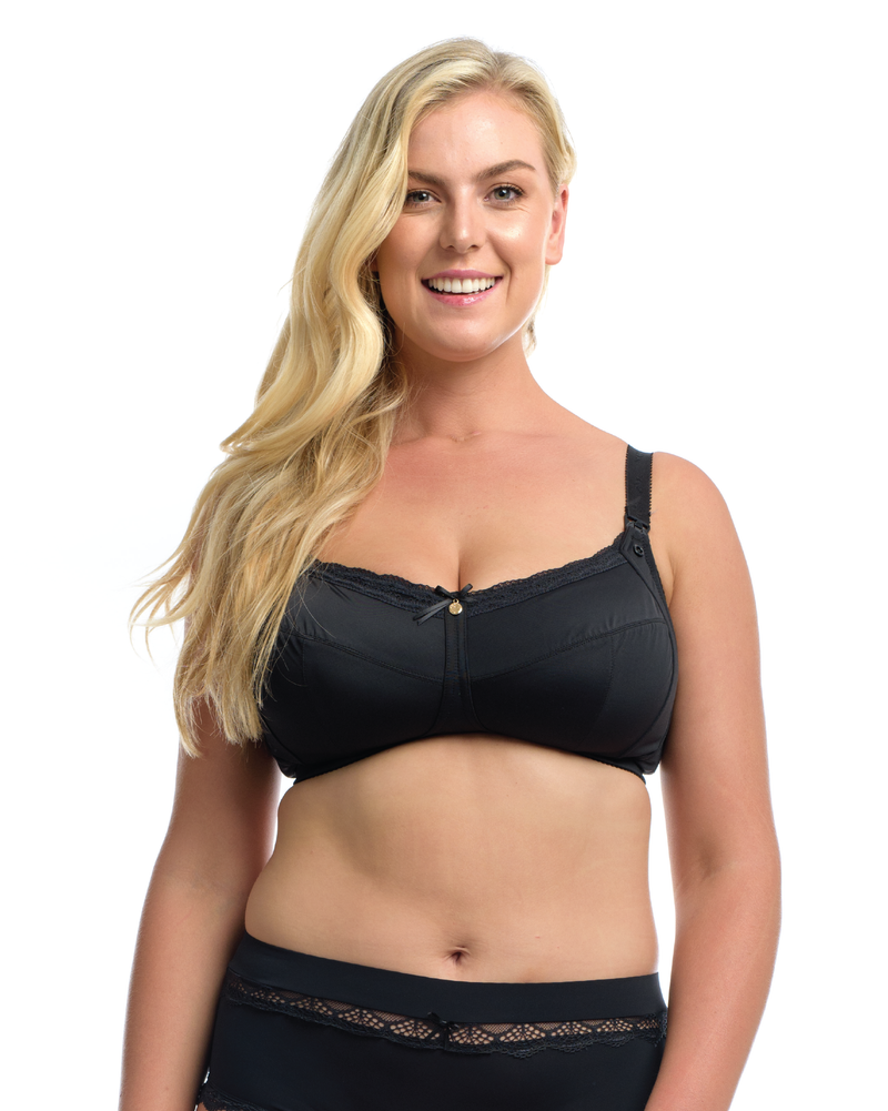 THE ESSENTIAL NURSING BRA: Black - Full Embrace