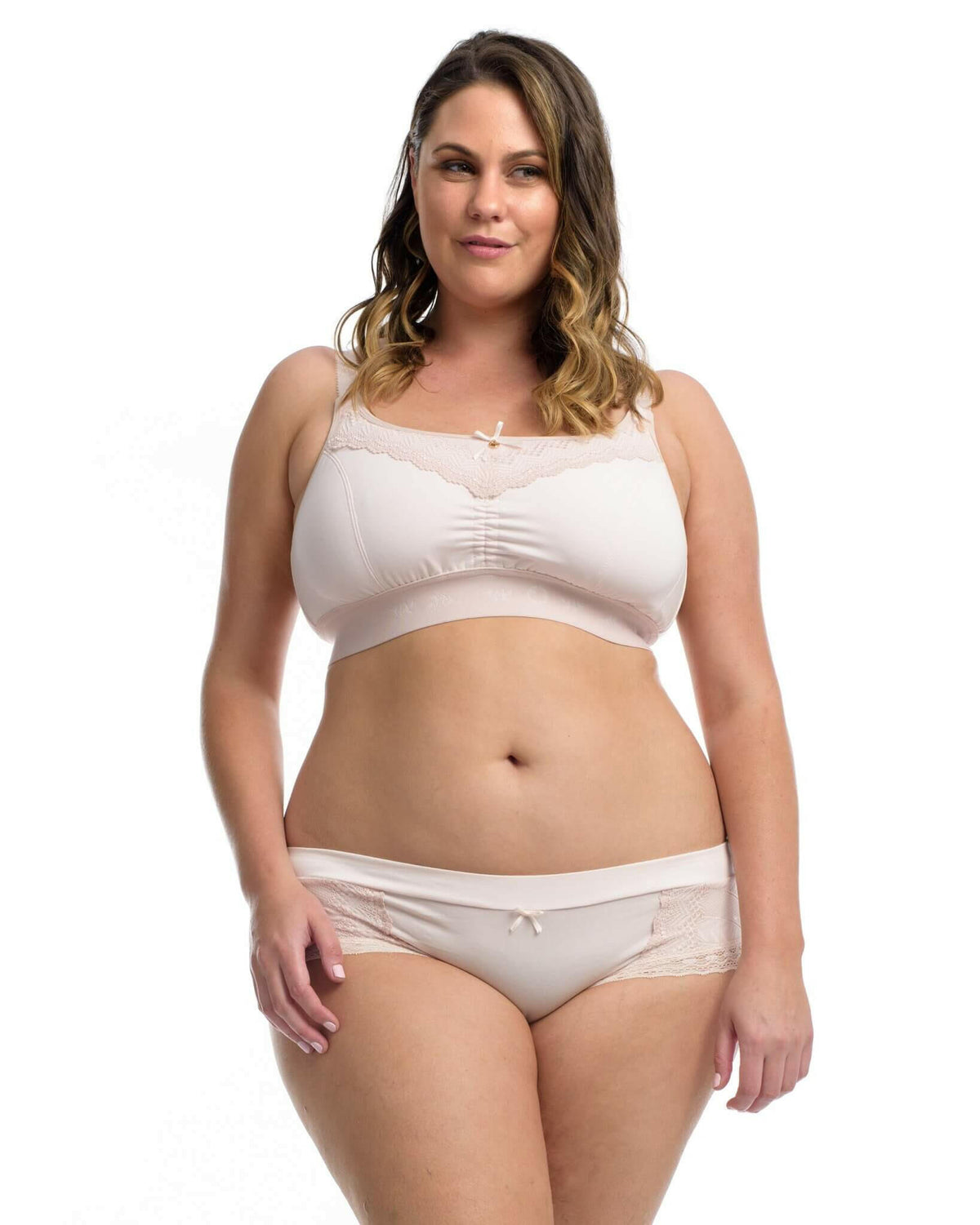 THE LOUNGE BRA: Delicate Blush - Full Embrace